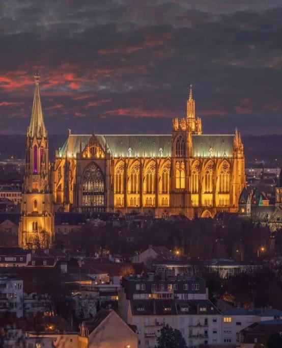 Superbe Appartement Tout Equipe, Le Nid D'Eva A Metz Gare, Parking Prive, Balcon, F2, 50M2, 3P Exteriör bild